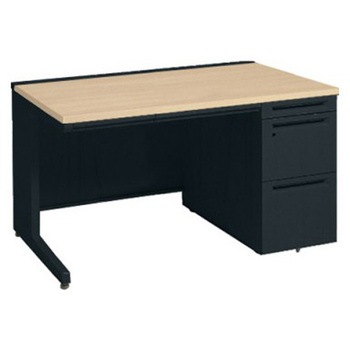 アドバンス 右片袖 中央引出し付(A3対応) 標準タイプ L脚 オカムラ(岡村製作所)