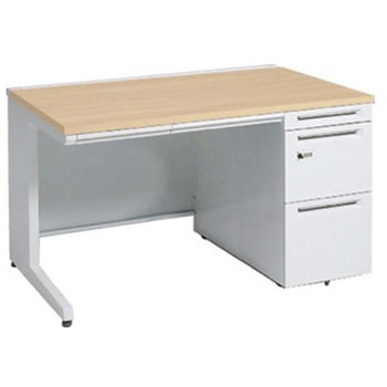 アドバンス 右片袖 中央引出し付(A3対応) 標準タイプ ダイヤル錠タイプ L脚 オカムラ(岡村製作所)