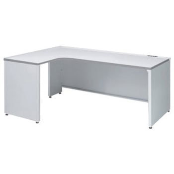 アドバンス L型左用引出無 配線カバーコンセント対応タイプ パネル脚 オカムラ(岡村製作所)