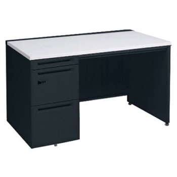 アドバンス 左片袖 中央引出し付(A3対応) コンセント対応タイプ ダイヤル錠タイプ パネル脚 オカムラ(岡村製作所)