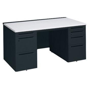 アドバンス 両袖机 4段 中央引出し付(A3対応) スタンダードタイプ オカムラ(岡村製作所)