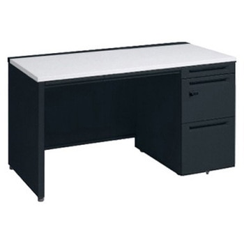 アドバンス 右片袖 中央引出し付(A3対応) 標準タイプ ダイヤル錠タイプ パネル脚 オカムラ(岡村製作所)