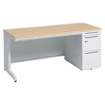 アドバンス 右片袖 中央引出し付(A3対応) 標準タイプ ダイヤル錠タイプ L脚 オカムラ(岡村製作所)