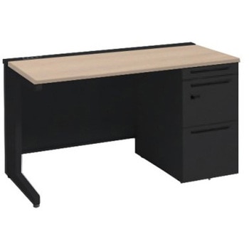 アドバンス 右片袖 中央引出し無 コンセント対応 ダイヤル錠タイプ L脚 オカムラ(岡村製作所)