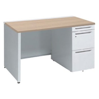 アドバンス 右片袖 中央引出し無 標準タイプ パネル脚 オカムラ(岡村製作所)