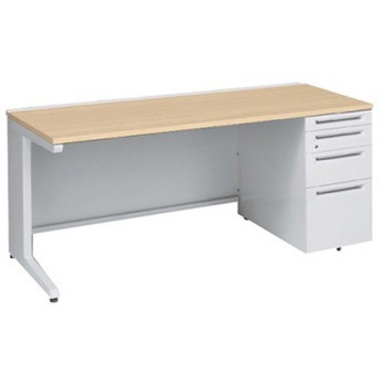 3V1BBF MK54 アドバンス 右片袖4段 中央引出し無 標準タイプ L脚 オカムラ(岡村製作所) 06728840