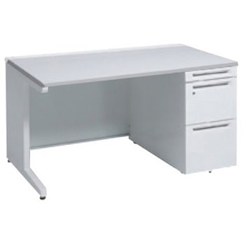 アドバンス 右片袖 中央引出し無 標準タイプ L脚 オカムラ(岡村製作所)