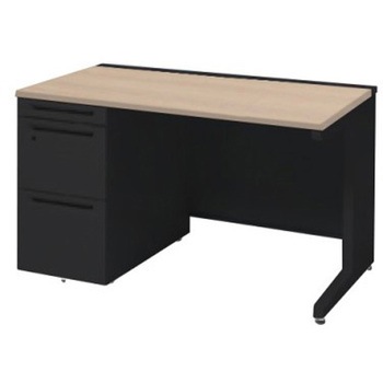 3V19AL MK57 アドバンス 左片袖 中央引出し無 標準タイプ L脚 オカムラ(岡村製作所) 06729881