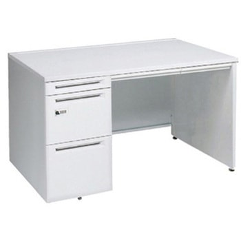 アドバンス 左片袖 中央引出し付(A3対応) コンセント対応タイプ ダイヤル錠タイプ パネル脚 オカムラ(岡村製作所)