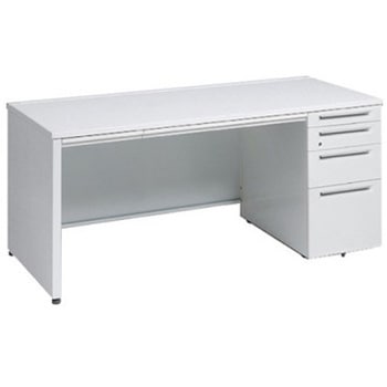 アドバンス 右片袖4段 中央引出し付(A3対応) コンセント対応タイプ パネル脚 オカムラ(岡村製作所)