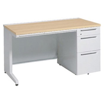 アドバンス 右片袖3段B5 中央引出し付(A3対応) コンセント対応タイプ L脚 オカムラ(岡村製作所)