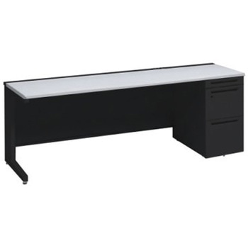 アドバンス 右片袖 中央引出し無 コンセント対応タイプ L脚 オカムラ(岡村製作所)