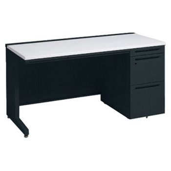 アドバンス 右片袖 中央引出し付(A3対応) コンセント対応タイプ L脚 オカムラ(岡村製作所)