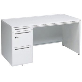 アドバンス 左片袖 中央引出し付(A3対応) コンセント対応タイプ ダイヤル錠タイプ パネル脚 オカムラ(岡村製作所)