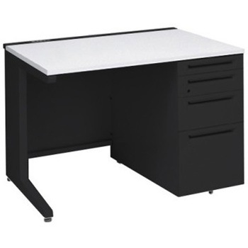 3V1BML MK61 アドバンス 右片袖4段 中央引出し無 コンセント対応タイプ L脚 オカムラ(岡村製作所) 06733390