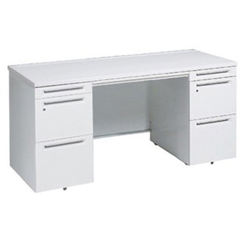 アドバンス 両袖机 中央引出し付(A3対応) スタンダードタイプ オカムラ(岡村製作所)