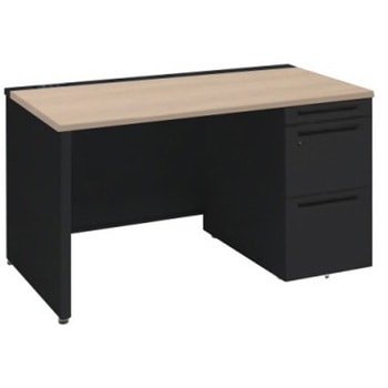 アドバンス 右片袖 中央引出し無 コンセント対応タイプ パネル脚 オカムラ(岡村製作所)