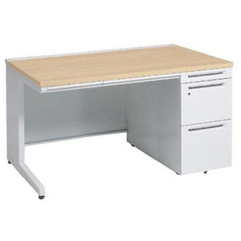 アドバンス 右片袖 中央引出し付(A3対応) コンセント対応タイプ L脚 オカムラ(岡村製作所)