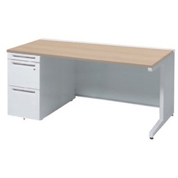 3V19BG MK54 アドバンス 左片袖 中央引出し無 標準タイプ L脚 オカムラ(岡村製作所) 06734808