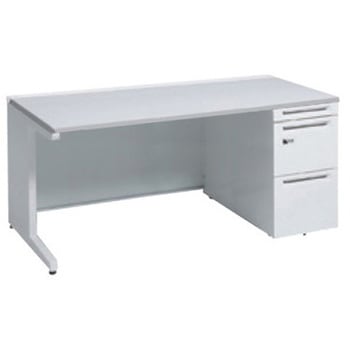 アドバンス 右片袖 中央引出し無 標準タイプ ダイヤル錠タイプ L脚 オカムラ(岡村製作所)