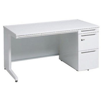 アドバンス 右片袖 中央引出し付(A3対応) コンセント対応タイプ ダイヤル錠タイプ L脚 オカムラ(岡村製作所)