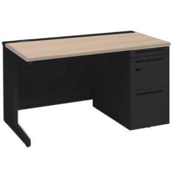 アドバンス 右片袖 中央引出し無 コンセント対応 ダイヤル錠タイプ L脚 オカムラ(岡村製作所)