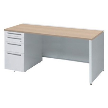 3V1DEG MK54 アドバンス 左片袖4段 中央引出し無 標準タイプ パネル脚 オカムラ(岡村製作所) 06735761