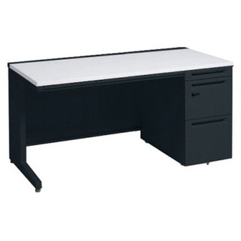 アドバンス 右片袖 中央引出し付(A3対応) 標準タイプ ダイヤル錠タイプ L脚 オカムラ(岡村製作所)