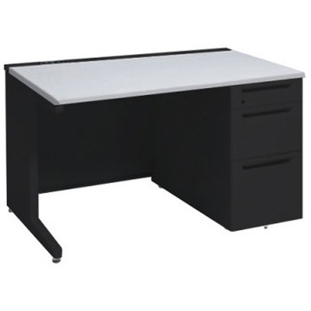 アドバンス 右片袖3段B5 中央引出し無 コンセント対応タイプ L脚 オカムラ(岡村製作所)