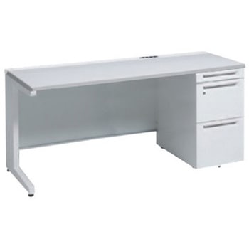 アドバンス 右片袖 中央引出し無 コンセント対応タイプ L脚 オカムラ(岡村製作所)