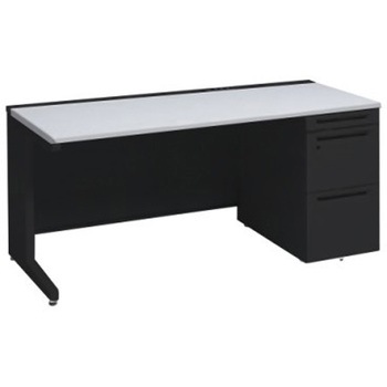 アドバンス 右片袖 中央引出し無 コンセント対応タイプ L脚 オカムラ(岡村製作所)