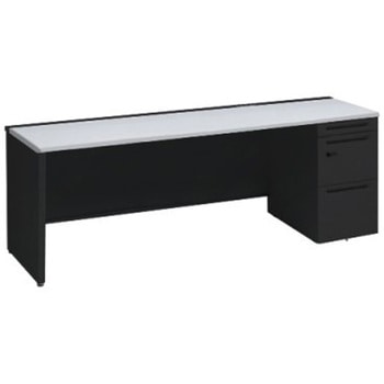 アドバンス 右片袖 中央引出し無 コンセント対応 ダイヤル錠タイプ パネル脚 オカムラ(岡村製作所)