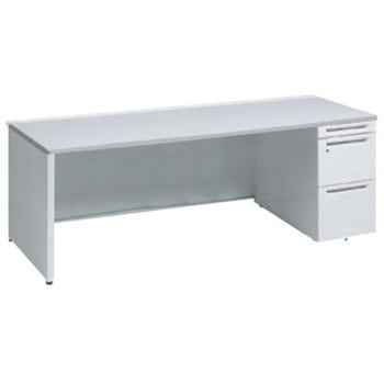 アドバンス 右片袖 中央引出し無 標準タイプ パネル脚 オカムラ(岡村製作所)