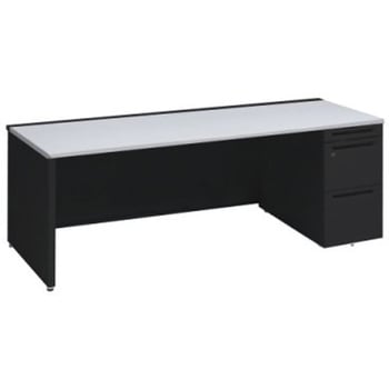 アドバンス 右片袖 中央引出し無 標準タイプ パネル脚 オカムラ(岡村製作所)