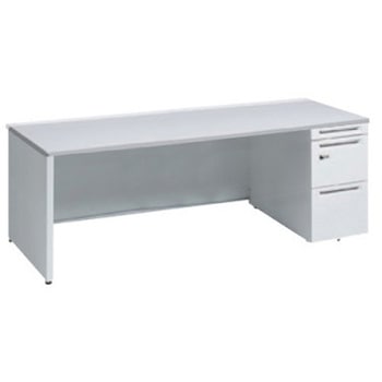 アドバンス 右片袖 中央引出し無 スタンダード ダイヤル錠タイプ パネル脚 オカムラ(岡村製作所)