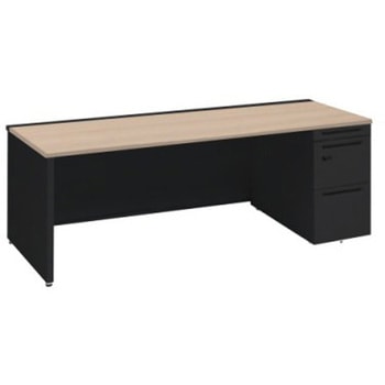 アドバンス 右片袖 中央引出し無 スタンダード ダイヤル錠タイプ パネル脚 オカムラ(岡村製作所)