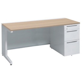 アドバンス 右片袖3段B5 中央引出し無 標準タイプ L脚 オカムラ(岡村製作所)