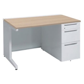 アドバンス 右片袖3段B5 中央引出し無 標準タイプ L脚 オカムラ(岡村製作所)