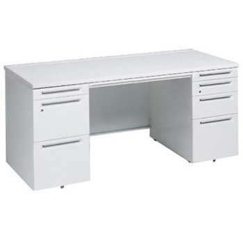 アドバンス 両袖机 4段 中央引出し付(A3対応) スタンダードタイプ オカムラ(岡村製作所)