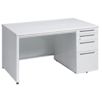 アドバンス 右片袖4段 中央引出し付(A3対応) コンセント対応タイプ パネル脚 オカムラ(岡村製作所)