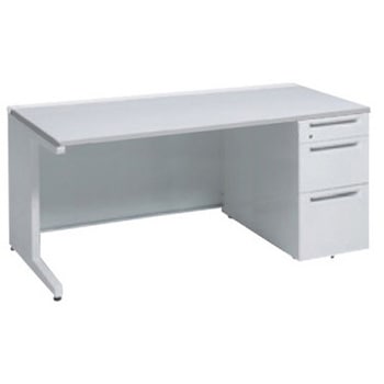 アドバンス 右片袖3段B5 中央引出し無 標準タイプ L脚 オカムラ(岡村製作所)