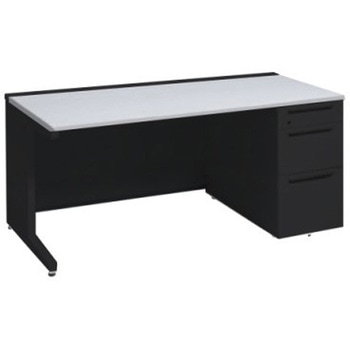 アドバンス 右片袖3段B5 中央引出し無 標準タイプ L脚 オカムラ(岡村製作所)