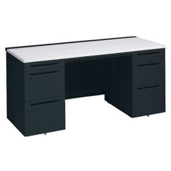 アドバンス 両袖机 3段B5 中央引出し付(A3対応) スタンダードタイプ オカムラ(岡村製作所)