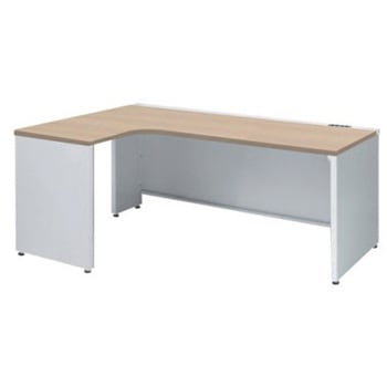 アドバンス L型左用引出無 配線カバーコンセント対応タイプ パネル脚 オカムラ(岡村製作所)