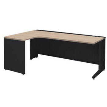 アドバンス L型左用引出無 配線カバーコンセント対応タイプ L脚 オカムラ(岡村製作所)