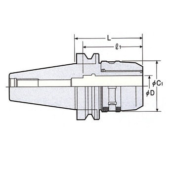 BT40-C25-90 ミーリングチャック 1個 日研工作所 【通販サイトMonotaRO】