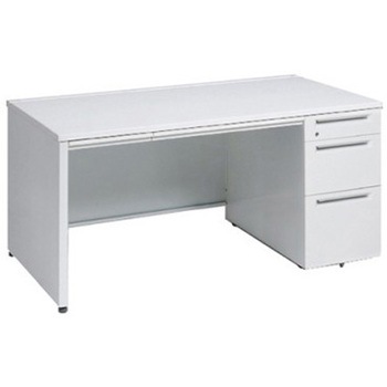 アドバンス 右片袖3段B5 中央引出し付(A3対応) 標準タイプ パネル脚 オカムラ(岡村製作所)