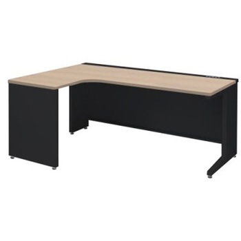 アドバンス L型左用引出無 配線カバーコンセント対応タイプ L脚 オカムラ(岡村製作所)