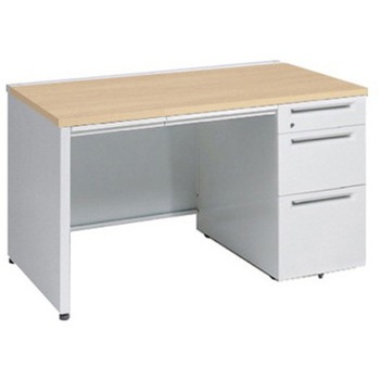 アドバンス 右片袖3段B5 中央引出し付(A3対応) 標準タイプ パネル脚 オカムラ(岡村製作所)