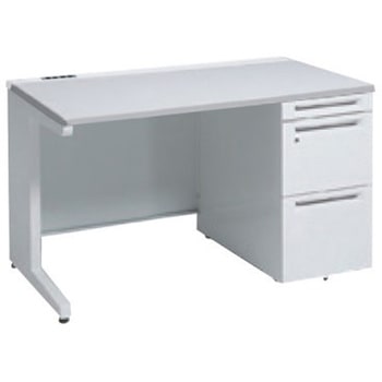 アドバンス 右片袖 中央引出し無 コンセント対応タイプ L脚 オカムラ(岡村製作所)